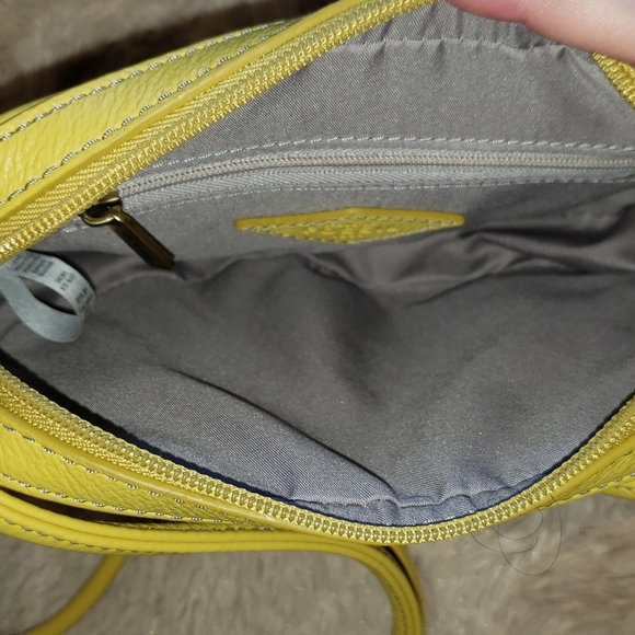 Fossil Lola Mini Bag Mimosa Yellow Leather - Picture 5 of 6